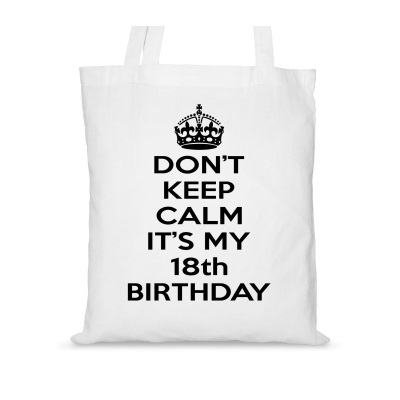 Torba bawełniana na 18 urodziny Don't keep calm